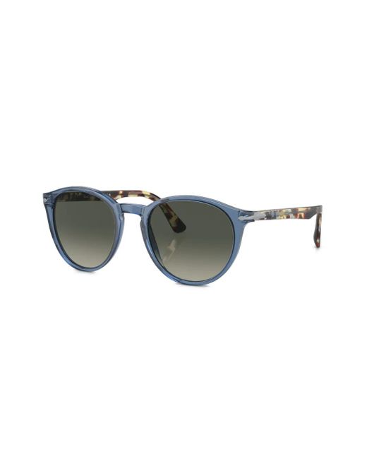 Persol Gray Round-Frame Sunglasses for men