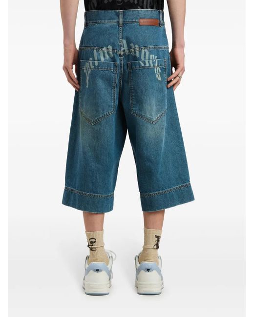 メンズ Palm Angels G-curved ショートパンツ Blue