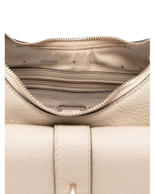 Guess Natural Jessa Logo Shoulder Bag