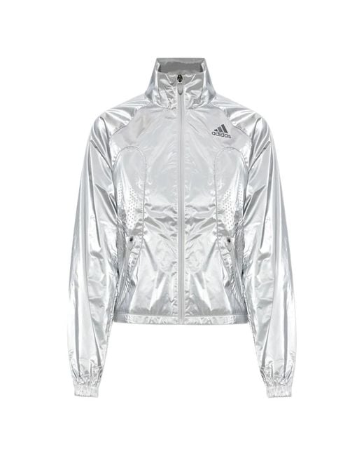 Adidas White F50 Zip-Fastening Jacket