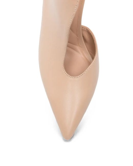 Marc Ellis Natural Buckle-Strap Pointed-Toe Ankle Boots