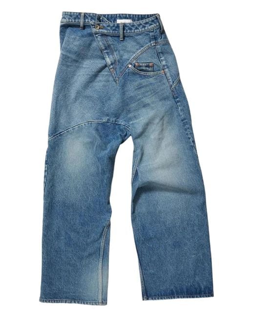Doublet Blue Belt-Loops Jeans for men