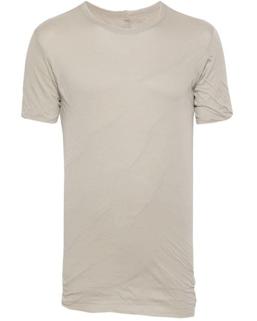 Camiseta con efecto arrugado Rick Owens de hombre de color Gray