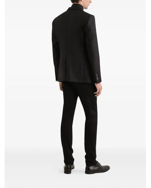 Dolce & Gabbana Black Two-Button Notch-Lapel Jacket for men