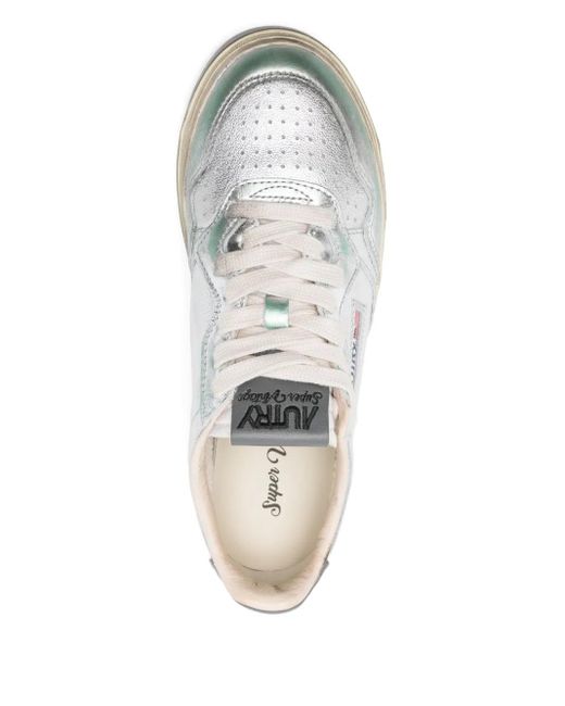 Autry White Flat Shoes