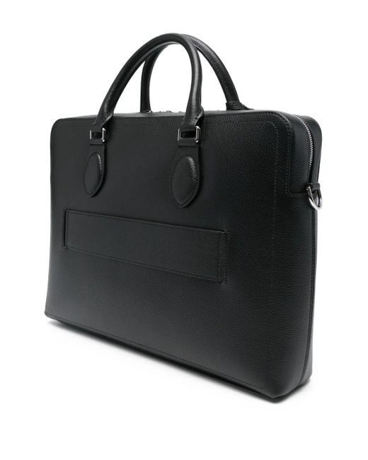 Bally Black Capitol Leather Top-Handle Briefcase for men