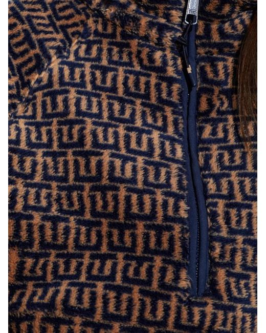 The Upside Brown Castilla Tu Print Half-Zip Sweatshirt