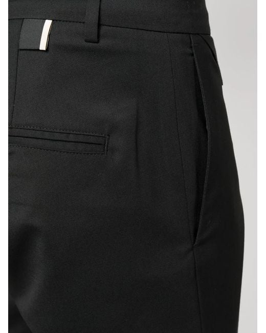 Low Brand Black Straight-Leg Trousers for men