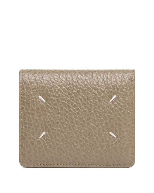 Maison Margiela Natural Four Stitches Grained Leather Wallet