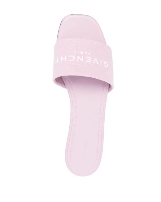 Sandalias con logo estampado Givenchy de color Pink