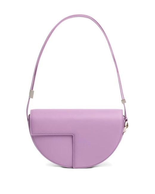 Patou Purple Le Logo-Patch Shoulder Bag