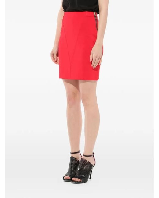Givenchy Red Fitted Skirt