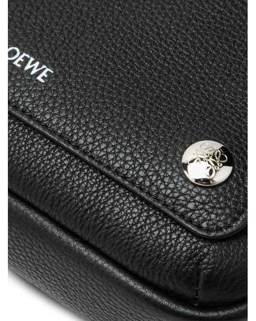 Loewe Black Pebble Small Leather Crossbody Bag for men