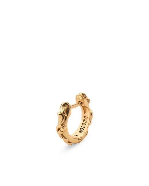Emanuele Bicocchi Metallic Arabesque Hoop Earring