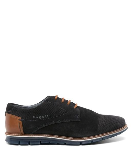Bugatti Black Simone Panelled Boat Shoes for men