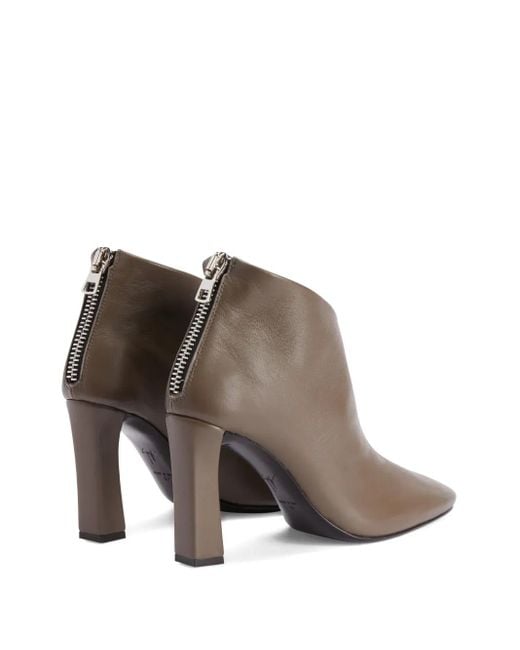 Giuseppe Zanotti Brown 90Mm Losie Bootie Boots