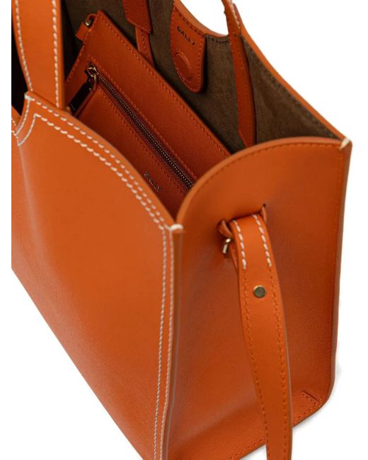 Bally Orange Easy Tote Bag