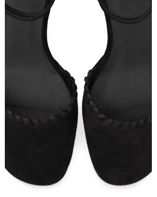 Castaner Black Adela Braided-Trim Pumps