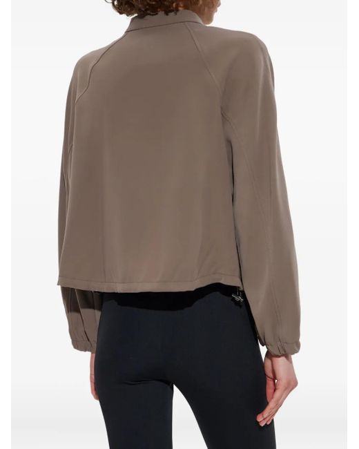 Emporio Armani Brown Zipped Blouson Jacket