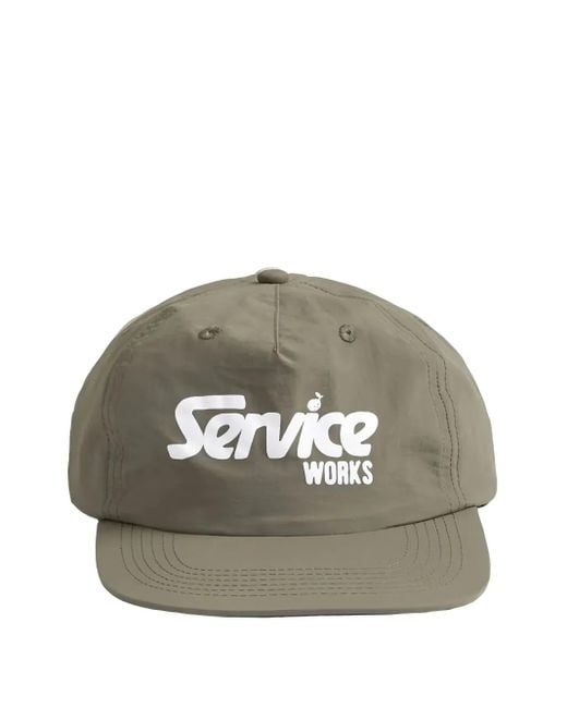 Service Works Gray Logo-Print Cap for men