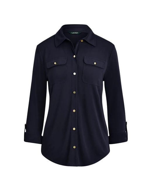 Ralph Lauren Blue Buttoned Pocket Shirt