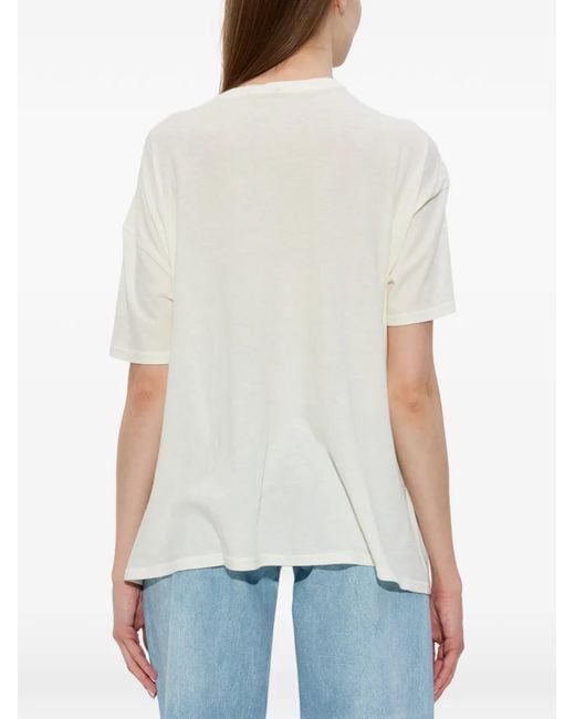 R13 White Print T-Shirt