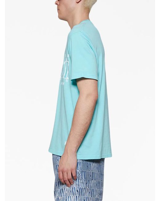 Amiri Blue M.A. Paisley-Print T-Shirt for men
