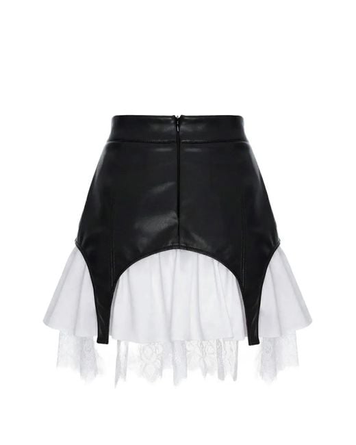 Hamza Black Swan Layered Skirt