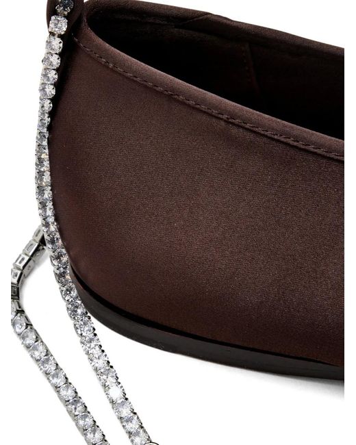 Loeffler Randall Brown Emery Chain-Strap Ballet Flats