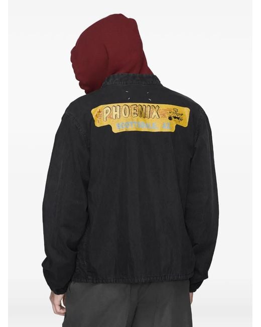 Maison Margiela Black Zip-Up Jacket for men