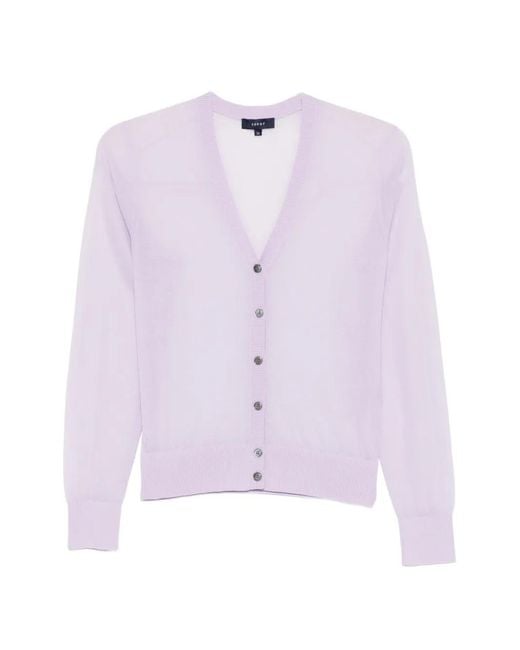 Soeur Pink V-Neck Button Cardigan