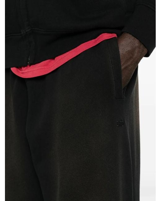 Arte' Black Drawstring Track Pants for men