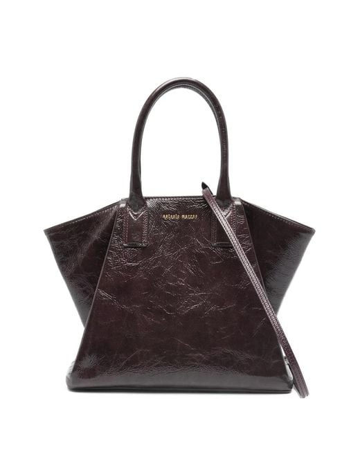 Antonio Marras Black Top Handle Tote Bag