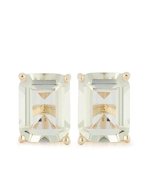 Mateo Metallic 14Kt Amethyst Stud Earrings