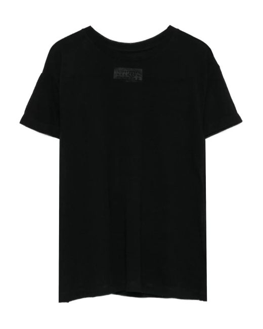 MM6 by Maison Martin Margiela Black Round-Neck T-Shirt