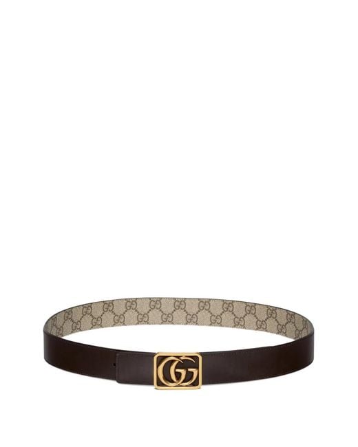 Gucci White Gg Marmont Belt for men