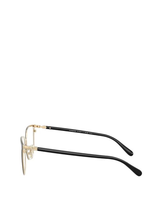 COACH Black Square-Frame Titanium Glasses for men