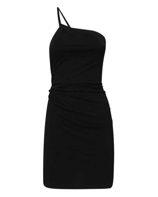 Robe Courte Drapée À Design Asymétrique Coperni en coloris Black