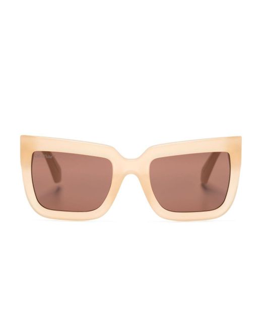 Off-White c/o Virgil Abloh Pink Square-frame Tinted Sunglasses for men