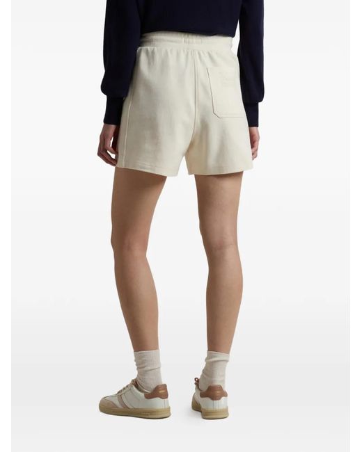 Woolrich White Interlock Drawstring-Elasticated Shorts
