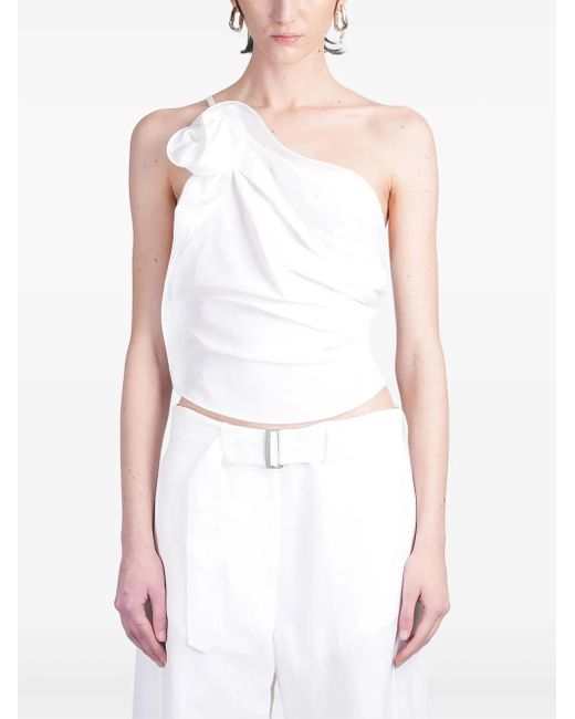 Magda Butrym ワンショルダー トップ White
