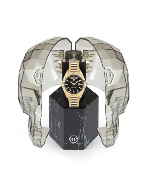 Reloj Date Superlative de 42 mm Philipp Plein de hombre de color Metallic