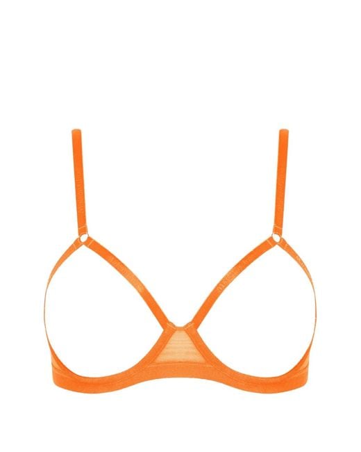 Maison Close Pink Corps À Corps Neon Cut-Out Bra