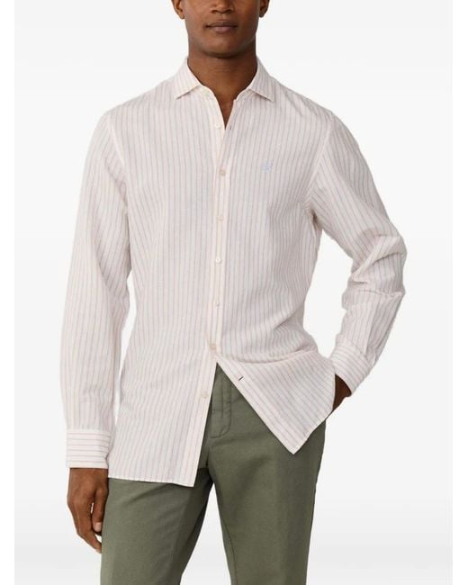 Camicia A Righe di Hackett in White da Uomo