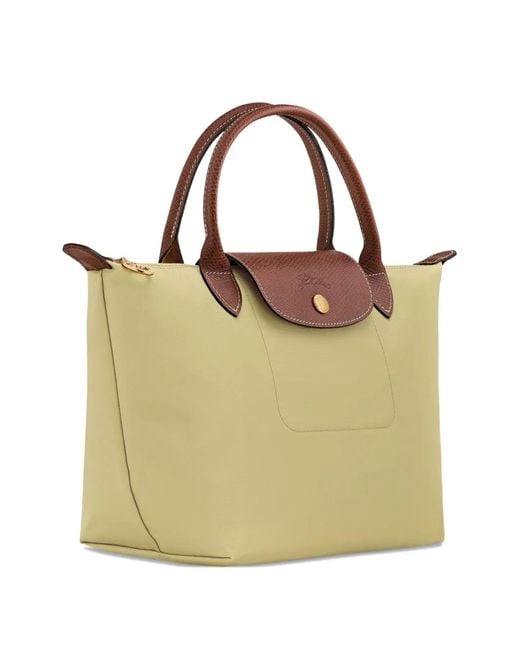 Longchamp Green Small Le Pliage Original Flap-Top Tote Bag
