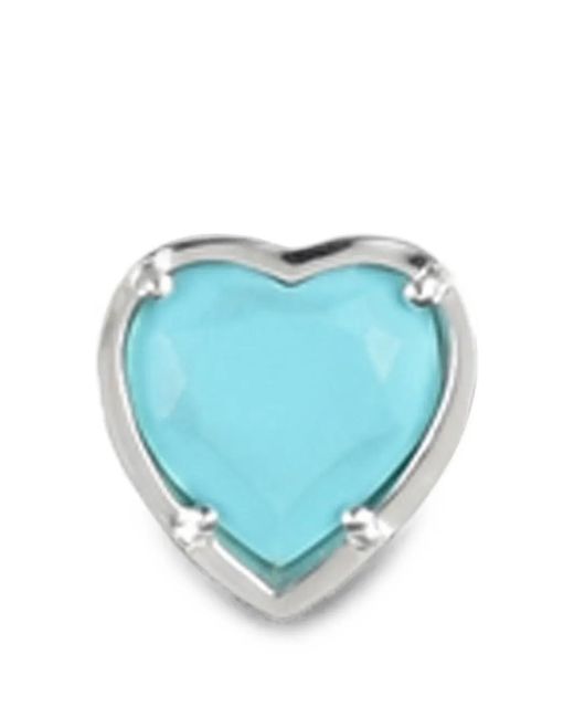 JUN/NAKAYAMA Blue Love Heart-Shape Single Earring