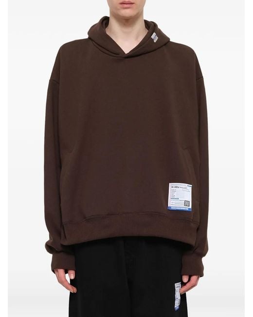 Maison Mihara Yasuhiro Brown Instrumental Logo-Patch Hoodie for men