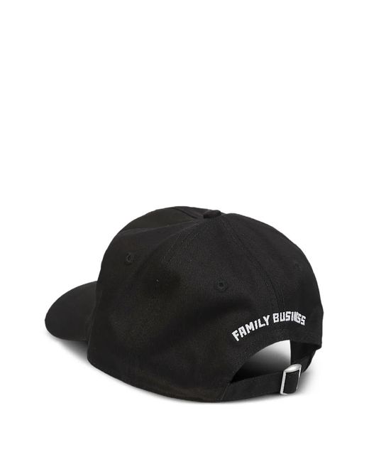 DSquared² Black Milano Patch Baseball Cap for men