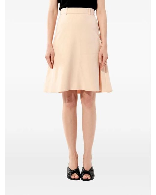 Balenciaga Natural Panelled Midi Skirt