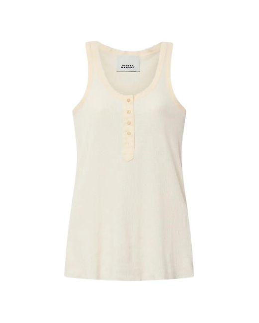 Isabel Marant レディース ホワイト Helma タンクトップ